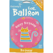 ° Chat Happy Birthday qualatex 45 cm