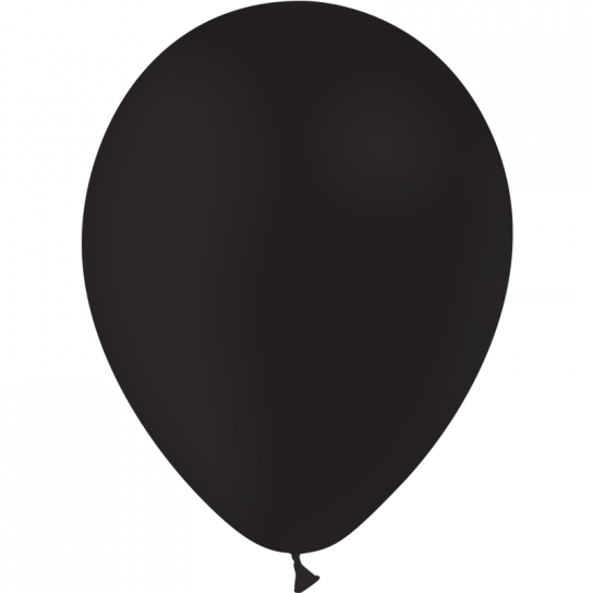 25 ballons noir standard 14 cm