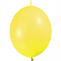 100 ballons double attache 30 cm opaque jaune citron