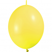 100 ballons double attache 30 cm opaque jaune citron