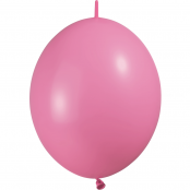 25 ballons double attache 15cm opaque rose