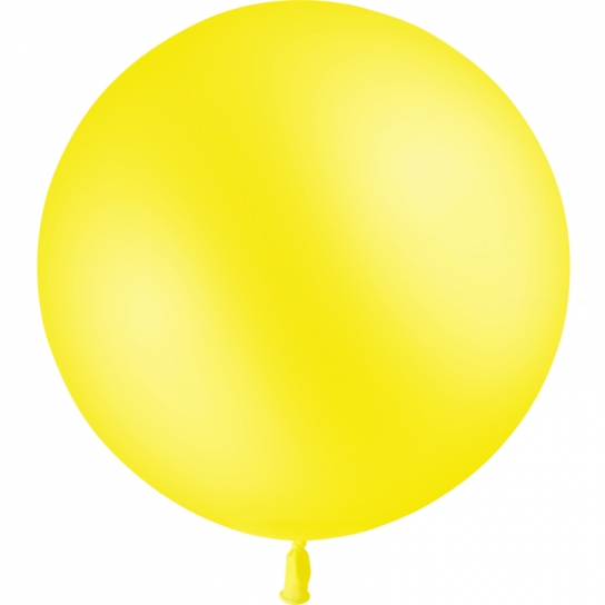 1 ballon jaune pastel matte 90 cm