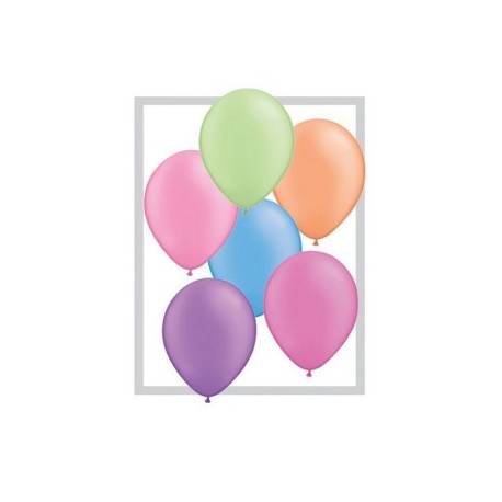 100 Ballons assortiment neon 28 cm