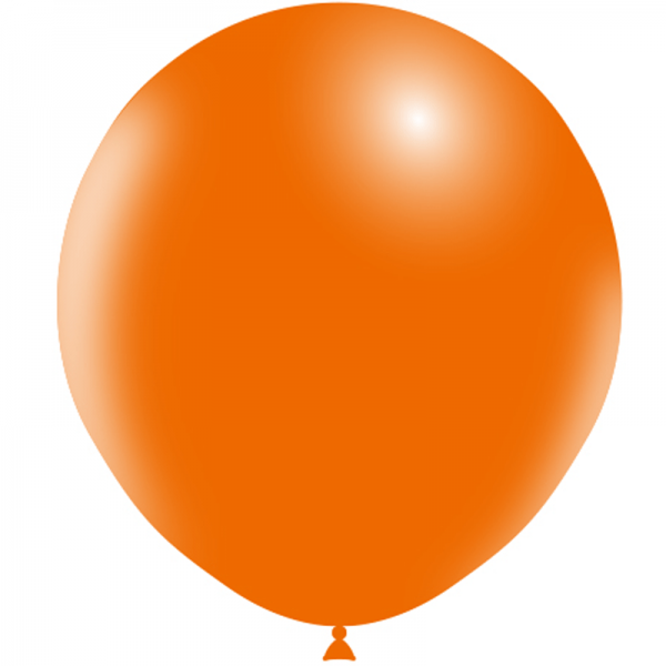 5 ballons orange standard 45 cm