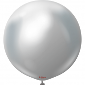 1 Ballon Argent Mirror 45cm