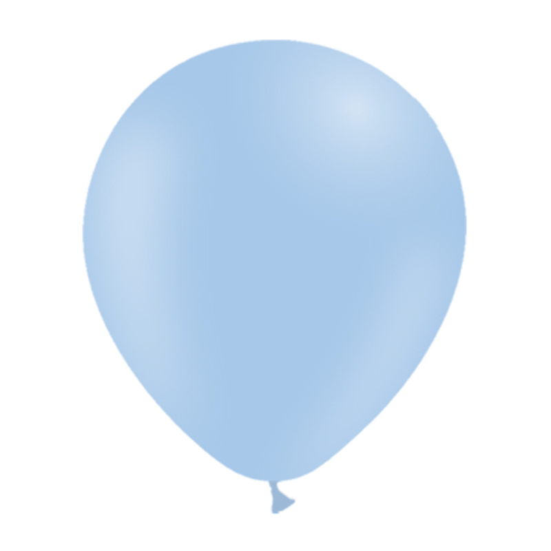 Ballon bleu ciel 23 cm en sachet de 8 pièces.